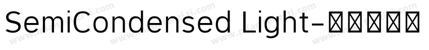 SemiCondensed Light字体转换